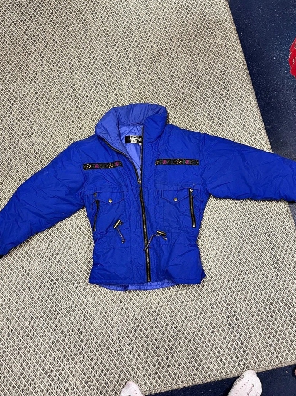Vintage Edelweiss Women's Blue Ski Jacket Size Small